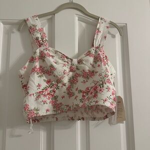 Midnight Sky Floral Crop Top